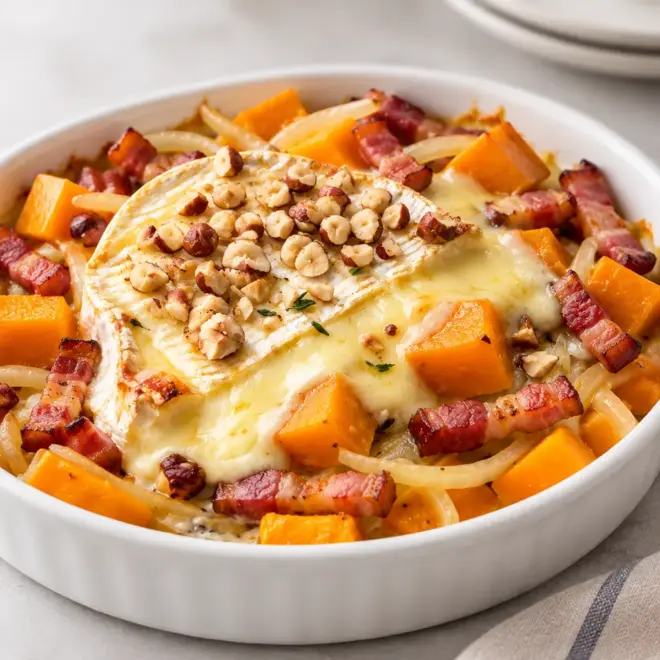 Camembert rôti recette fondante à la butternut