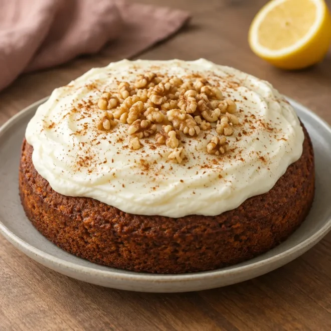 Carrot cake recette moelleuse aux noix