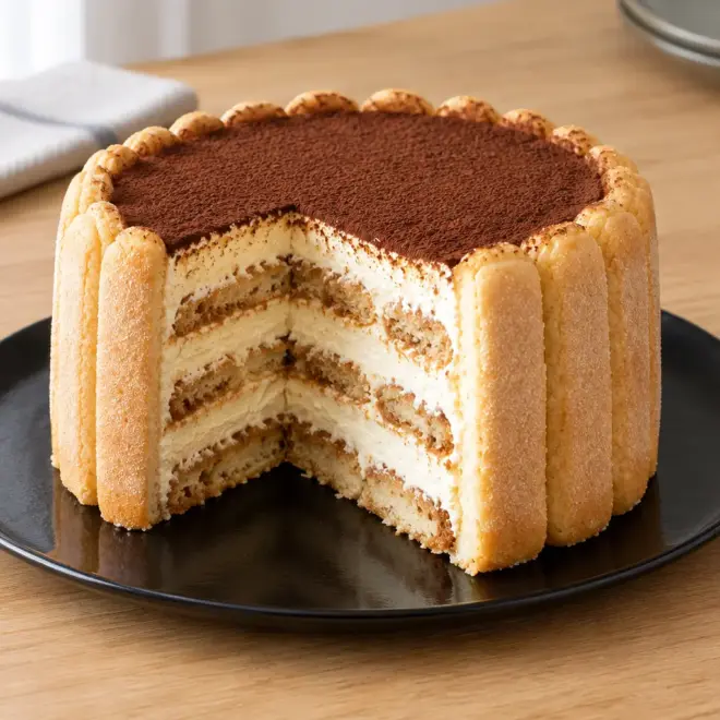 Charlotte tiramisu : recette crémeuse au café