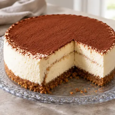 Cheesecake au cacao facile et crémeux