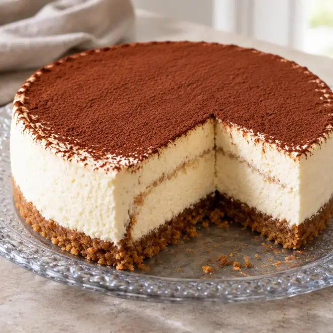 Cheesecake au cacao facile et crémeux
