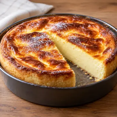 Cheesecake au four : recette crémeuse sur pâte