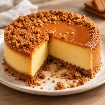 Cheesecake caramel spéculoos : recette maison