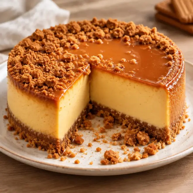 Cheesecake caramel spéculoos : recette maison