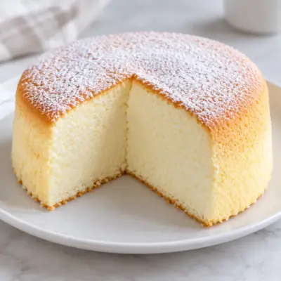 Cheesecake japonais aérien facile et moelleux