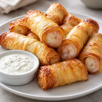 Cigares aux crevettes recette facile et croustillante