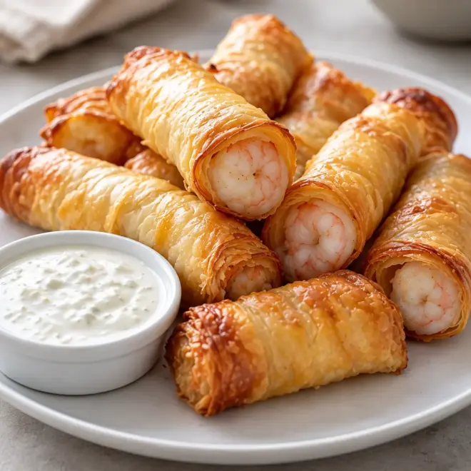 Cigares aux crevettes recette facile et croustillante