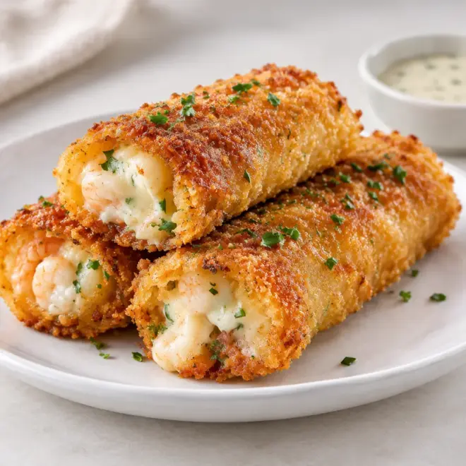 Cigares aux crevettes, recette croustillante