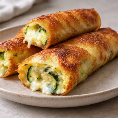Cigares de courgette recette facile et croustillante