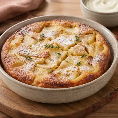Clafoutis pommes poires facile et moelleux