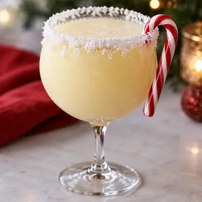 Cocktail de Noël givré à l’ananas et coco