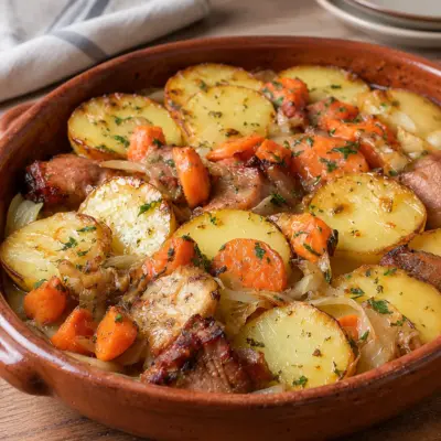 Cocotte de porc aux pommes de terre facile