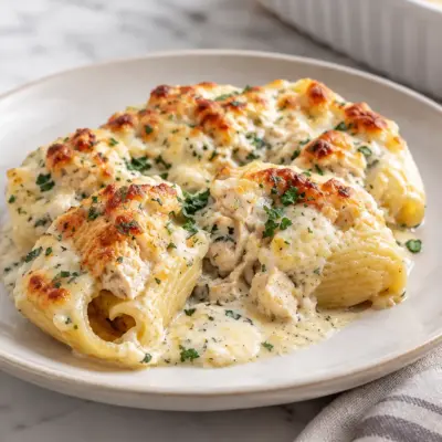 Coquilles farcies au poulet crémeuses et gratinées