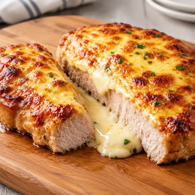 Côtelettes de porc farcies au fromage faciles