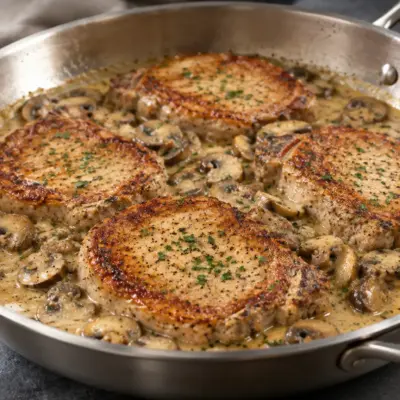 Côtelettes de porc recette facile à la crème