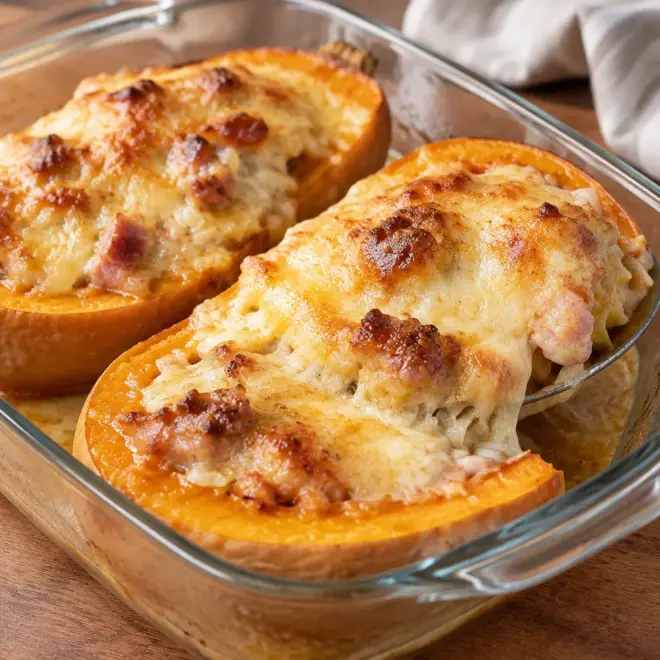 Courge butternut farcie gratinée facile