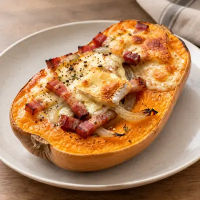 Courge butternut rôtie : recette fondante et gratinée