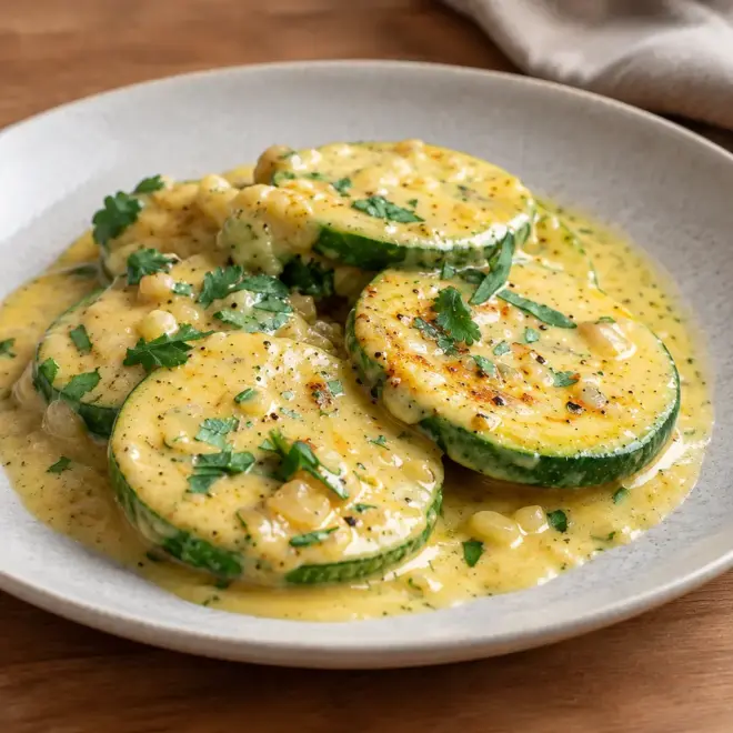 Courgettes crémeuses recette facile et rapide