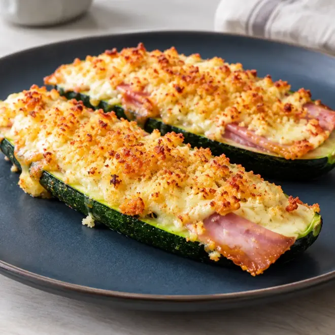 Courgettes farcies recette facile et gratinée