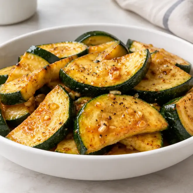 Courgettes sautées à l’ail, recette facile