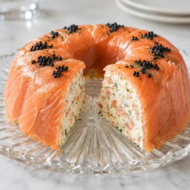 Couronne froide de saumon fumé facile