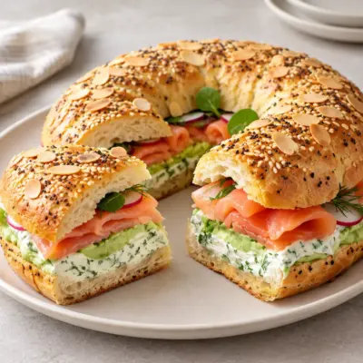 Couronne salée recette au saumon fumé et avocat