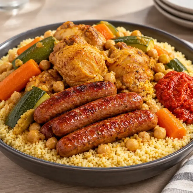 Couscous royal recette familiale et généreuse