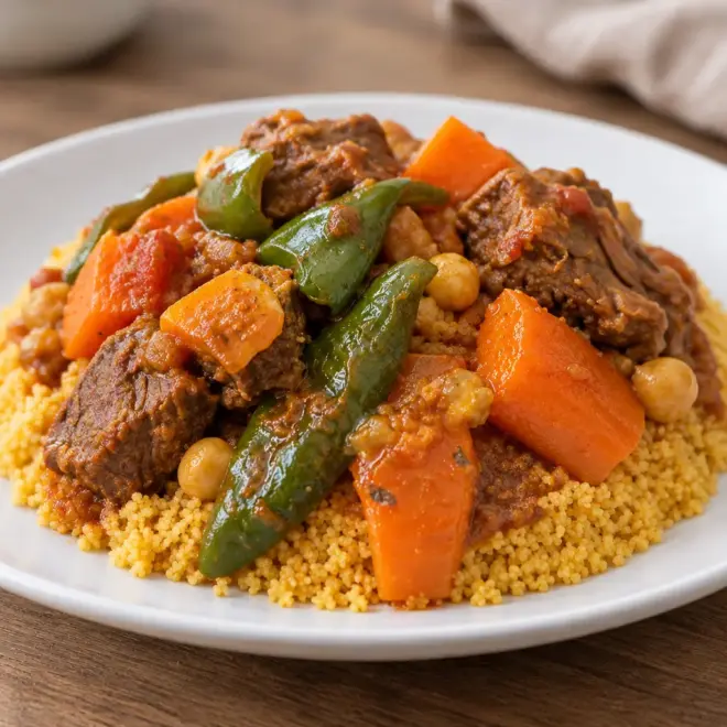 Couscous viande légumes facile et parfumé