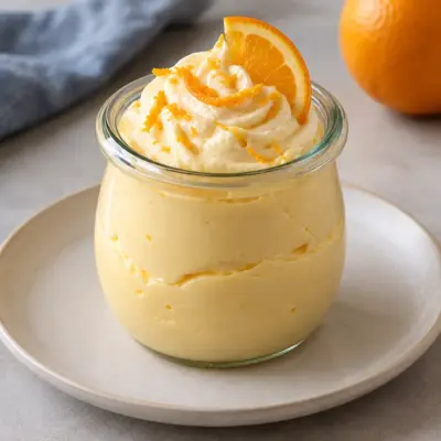 Crème à l’orange facile en pots individuels
