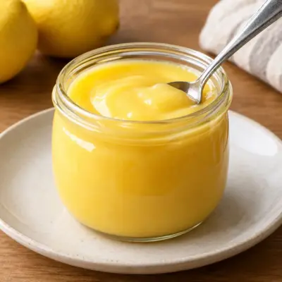Crème au citron facile, lisse et brillante