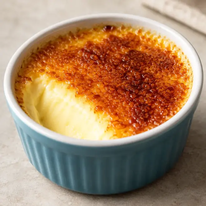 Crème brûlée recette à la vanille et au chalumeau