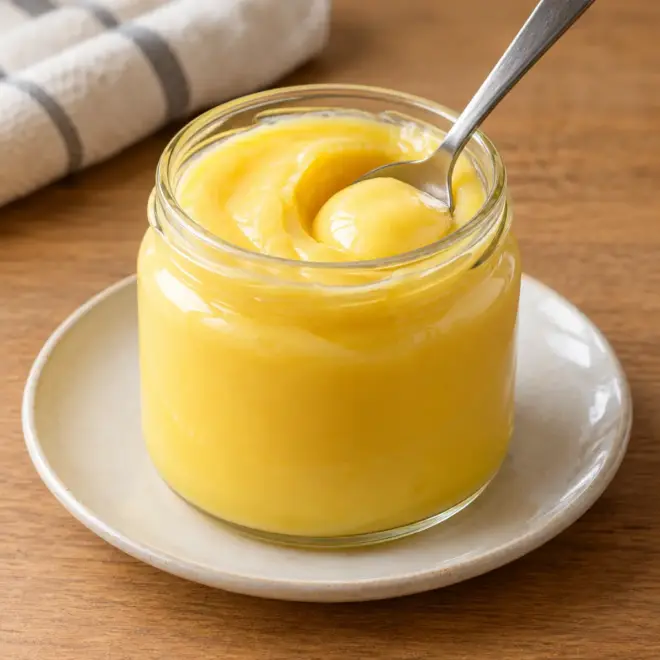 Crème de citron facile, épaisse et brillante