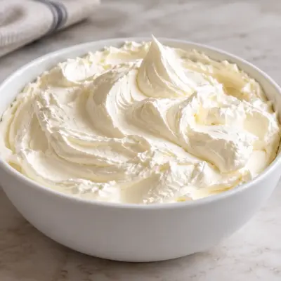 Crème fouettée facile, lisse et aérienne
