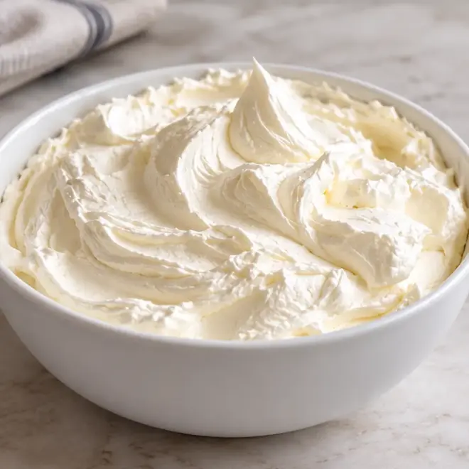 Crème fouettée facile, lisse et aérienne