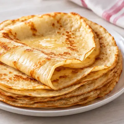Crêpes dorées : recette facile et moelleuse