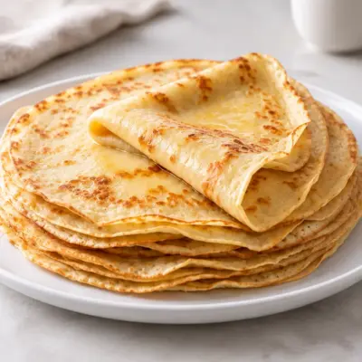 Crêpes fines recette facile à la poêle