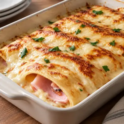 Crêpes jambon-fromage gratinées faciles