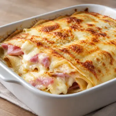 Crêpes jambon-fromage gratinées faciles