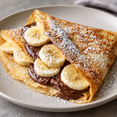 Crêpes Nutella banane faciles et fondantes