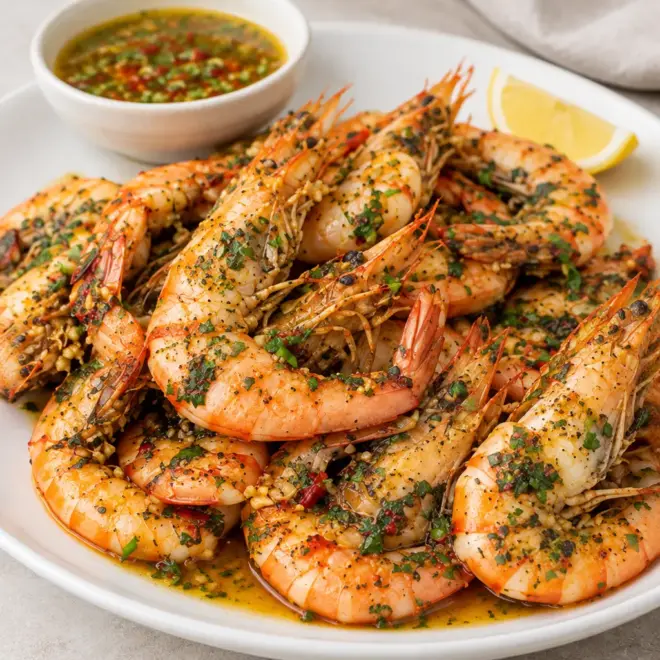 Crevettes à l’ail faciles à la poêle