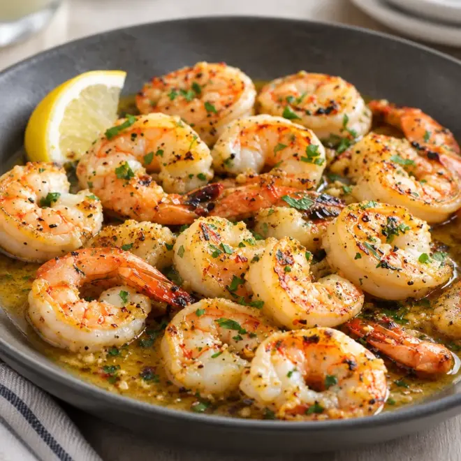 Crevettes à l’ail et au citron faciles