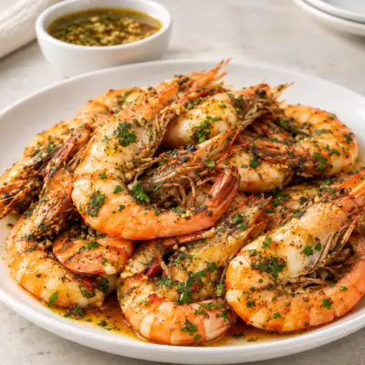 Crevettes à l’ail et aux herbes faciles