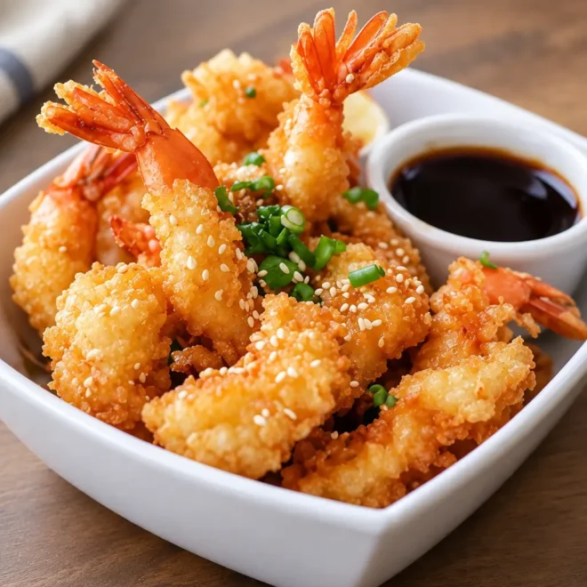 Crevettes croustillantes au sésame faciles