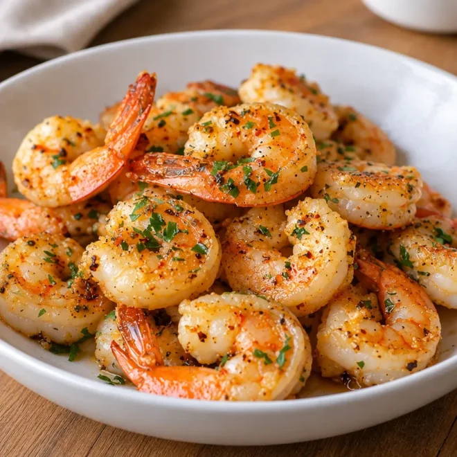 Crevettes sautées à l’ail et au citron facile