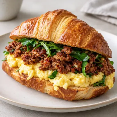 Croissant au chorizo : recette facile et dorée