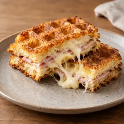 Croque-gaufre recette dorée et fondante