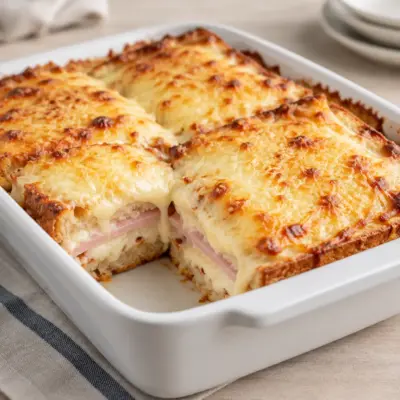 Croque-monsieur recette gratinée à la béchamel