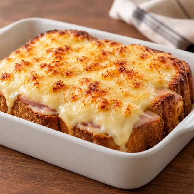 Croque-monsieur gratiné facile et fondant