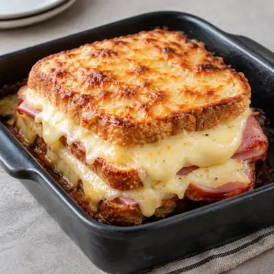 Croque-monsieur gratiné facile et fondant