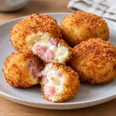 Croquettes jambon fromage faciles et croustillantes